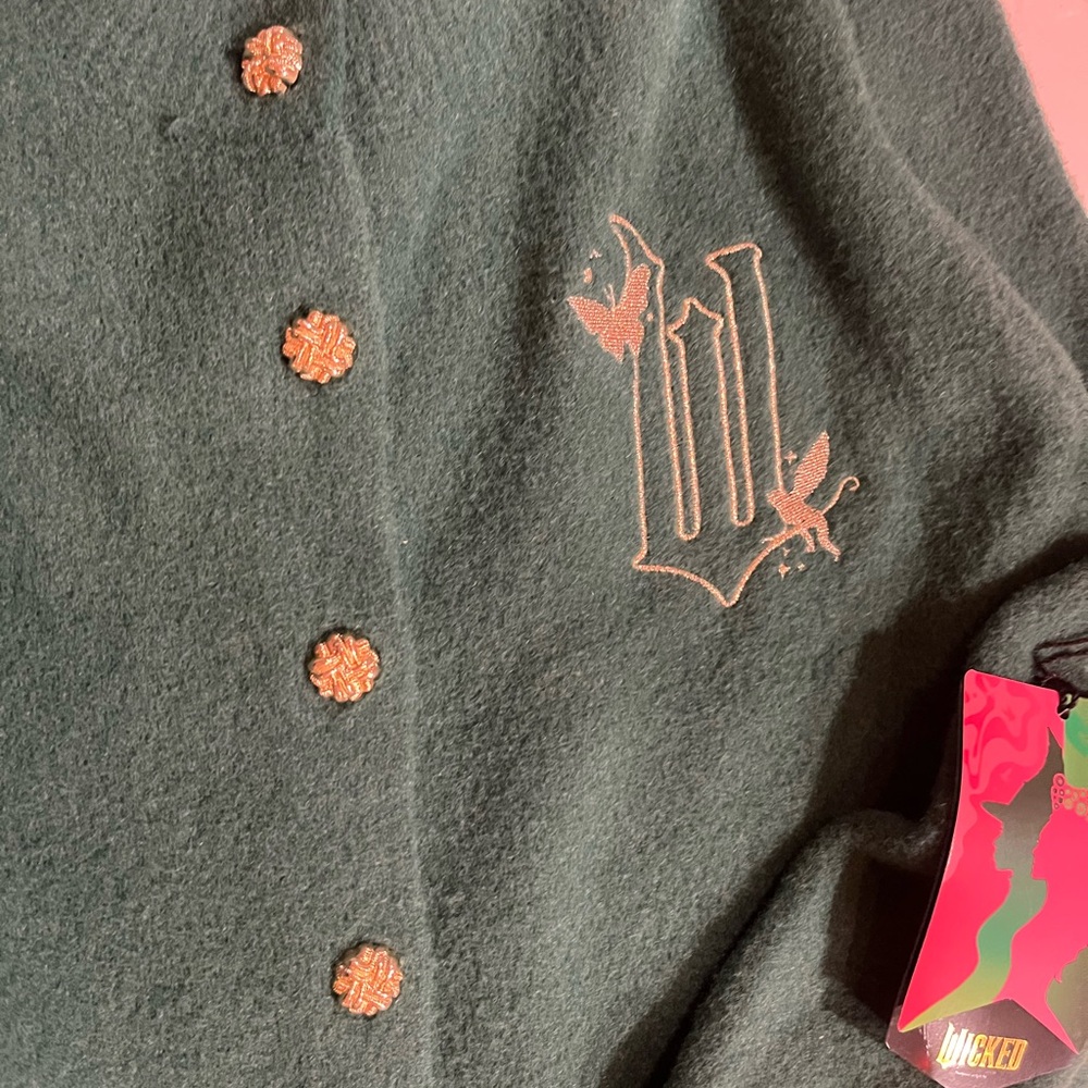 Wicked movie green cardigan sweater Ariana Grande movie Paul Tazewell design NEW - Picture 5 of 9